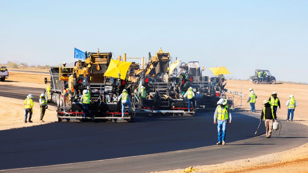 Sunland Asphalt & Construction working on project